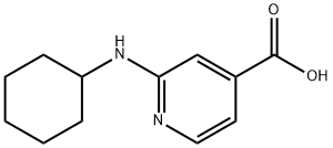 2-(シクロヘキシルアミノ)イソニコチン酸 化学構造式