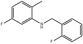 5-Fluoro-N-(2-fluorobenzyl)-2-Methylaniline, 97% Struktur