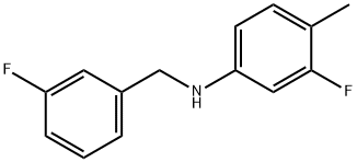3-Fluoro-N-(3-fluorobenzyl)-4-Methylaniline, 97% Structure