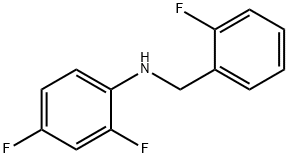 2,4-Difluoro-N-(2-fluorobenzyl)aniline, 97% Structure