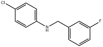 4-Chloro-N-(3-fluorobenzyl)aniline, 97% Struktur