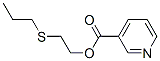2-propylsulfanylethyl pyridine-3-carboxylate Structure
