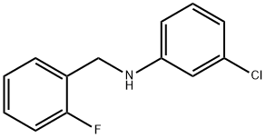 3-Chloro-N-(2-fluorobenzyl)aniline, 97% Structure