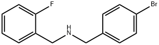 N-(4-BroMobenzyl)-2-fluorobenzylaMine, 97% Structure