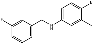 4-BroMo-N-(3-fluorobenzyl)-3-Methylaniline, 97% Structure