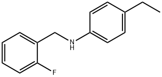 4-Ethyl-N-(2-fluorobenzyl)aniline, 97% Structure