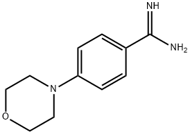 4-モルホリノベンズイミドアミド 化学構造式