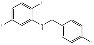 2,5-Difluoro-N-(4-fluorobenzyl)aniline, 97% Structure