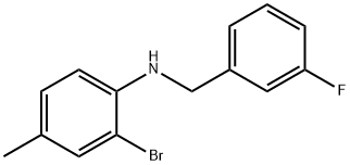 2-BroMo-N-(3-fluorobenzyl)-4-Methylaniline, 97% Structure