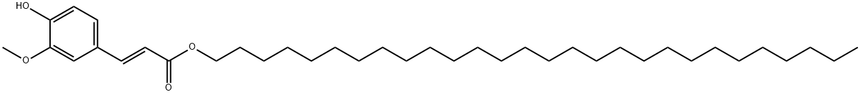 Octacosyl (E)-ferulate Structure