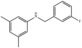 3,5-DiMethyl-N-(3-fluorobenzyl)aniline, 97% Structure