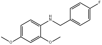 2,4-DiMethoxy-N-(4-fluorobenzyl)aniline, 97% Structure