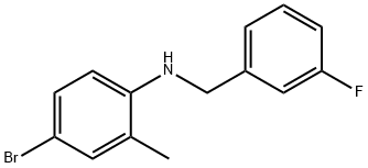 4-BroMo-N-(3-fluorobenzyl)-2-Methylaniline, 97% Structure