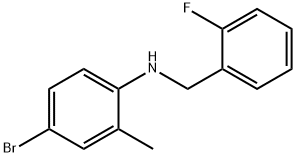 4-BroMo-N-(2-fluorobenzyl)-2-Methylaniline, 97% Struktur