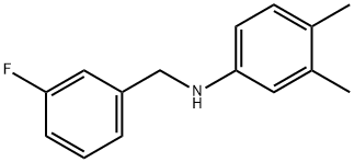 3,4-DiMethyl-N-(3-fluorobenzyl)aniline, 97% Structure