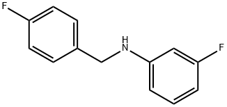 3-氟-N-(4-氟苄基)苯胺 结构式