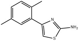 4-(2,5-ジメチルフェニル)-1,3-チアゾール-2-アミン 化学構造式