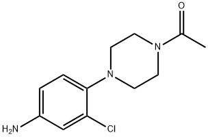 4-(4-Acetyl-piperazin-1-yl)-2-chloroaniline Structure