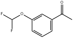 1-[3-(ジフルオロメトキシ)フェニル]エタノン 化学構造式