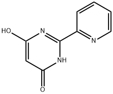 6-Hydroxy-2-(pyridin-2-yl)pyrimidin-4(3H)-one Struktur