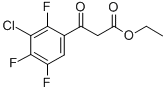 ETHYL 3-(3-CHLORO-2,4,5-TRIFLUOROPHENYL)-3-OXOPROPANOATE Struktur