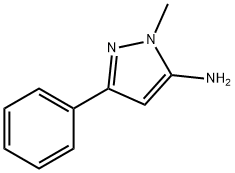 1-甲基-3-苯基-1H-吡唑-5-胺, 10199-50-5, 结构式