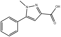 1-甲基-5-苯基-1H-吡唑-3-羧酸,10199-53-8,结构式