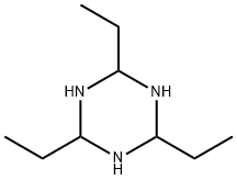 2,4,6-トリエチルヘキサヒドロ-1,3,5-トリアジン 化学構造式