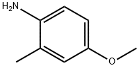 2-甲基-4-甲氧基苯胺 结构式