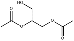 (2-acetyloxy-3-hydroxy-propyl) acetate Struktur