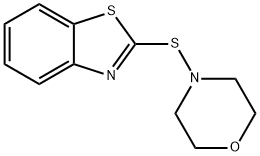 2-苯并噻唑基-N-吗啉基硫醚,102-77-2,结构式