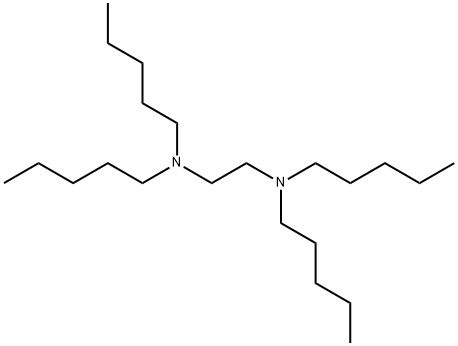 N,N,N',N'-TETRAAMYLETHYLENEDIAMINE,102-80-7,结构式