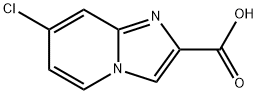 7-氯咪唑并[1,2-A]吡啶-2-羧酸,1020038-42-9,结构式
