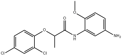N-(5-Amino-2-methoxyphenyl)-2-(2,4-dichlorophenoxy)propanamide Structure