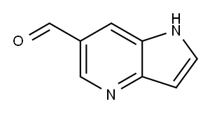 1H-ピロロ[3,2-B]ピリジン-6-カルブアルデヒド 化学構造式