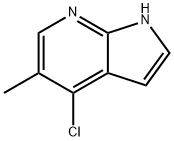 4-クロロ-5-メチル-1H-ピロロ[2,3-B]ピリジン 化学構造式