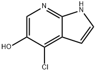 4-CHLORO-1H-PYRROLO[2,3-B]PYRIDIN-5-OL Structure
