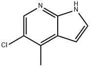 5-氯-4-甲基-1H-吡咯并[2,3-B]吡啶,1020056-87-4,结构式