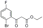 Ethyl  (2-bromo-5-fluorobenzoyl)acetate Structure