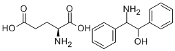 GLUTAMIC ACID WITH 2-AMINO-1,2-DIPHENYLETHANOL Struktur