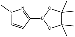 1-甲基吡唑-3-硼酸频哪醇酯, 1020174-04-2, 结构式
