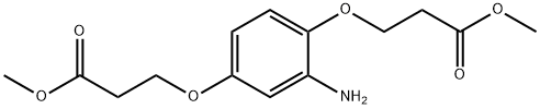 3,3'-[(2-氨基-1,4-伸苯基)双(氧基)]二丙酸二甲酯 结构式