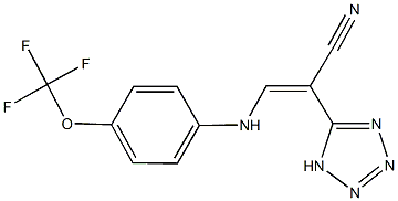 (Z)-2-(1H-1,2,3,4-tetraazol-5-yl)-3-[4-(trifluoromethoxy)anilino]-2-propenenitrile|