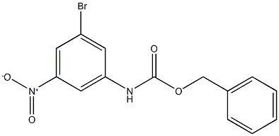 Benzyl3-broMo-5-nitrophenylcarbaMate 化学構造式