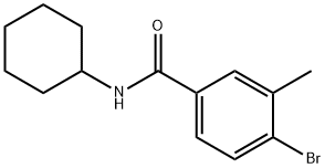 N-Cyclohexyl-4-broMo-3-MethylbenzaMide Structure