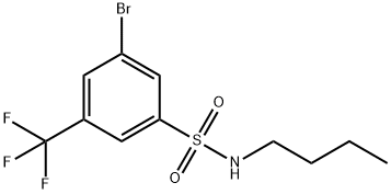 3-溴-5-三氟甲基苯磺酰胺, 1020252-83-8, 结构式