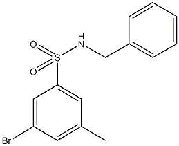 N-Benzyl-3-broMo-5-MethylbenzenesulfonaMide Structure
