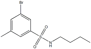 N-Butyl 3-broMo-5-MethylbenzenesulfonaMide Structure