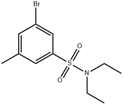 N,N-Diethyl3-broMo-5-MethylbenzenesulfonaMide 化学構造式