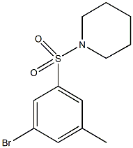 1-(3-BroMo-5-Methylphenylsulfonyl)piperidine Structure